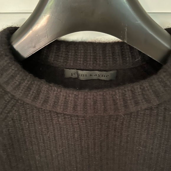 Jenni Kayne Cashmere Fisherman Sweater size XS Black - Picture 2 of 5